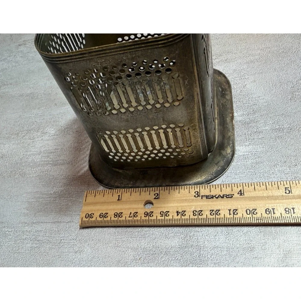 Vintage Jack Daniel's Old No. 7 Silver Plate Match Holder Made in England Caddy